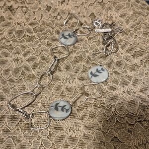 Sigrid Olsen Silver and Gray Leaf Bracelet